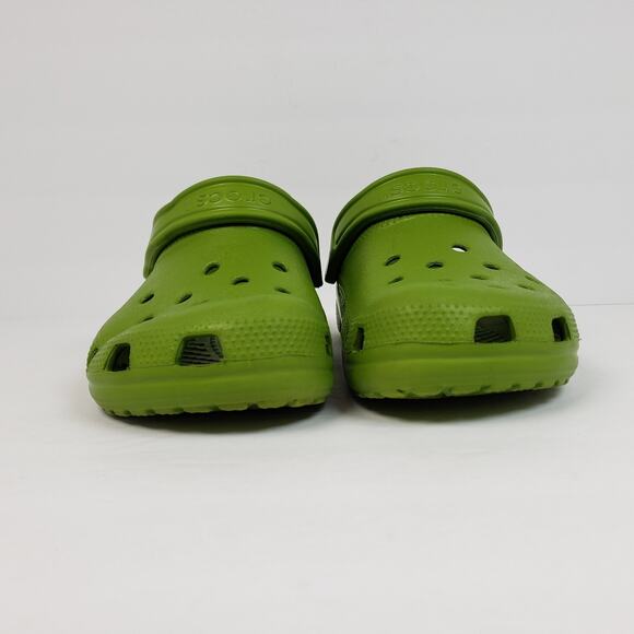 Crocs Classic Womens Size 6 Kids 4Y Green Slip On Comfort Clog Shoes 10001 - Picture 7 of 11